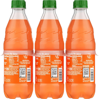 Fanta Orange Soda – Everyday Household Soft Drink, 6 Pack of 16.9 fl oz Fridge-Stock Bottles