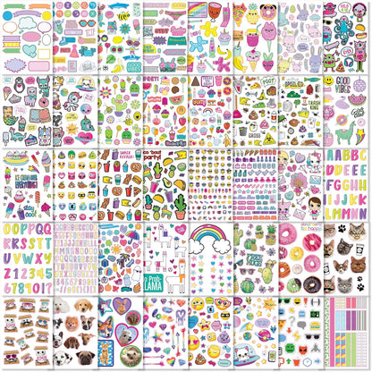 Fashion Angels 1000+ Ridiculously Cute Stickers – 40 Sheet Sticker Pack for Kids' Backpacks, Laptops, and Skateboard Personalization