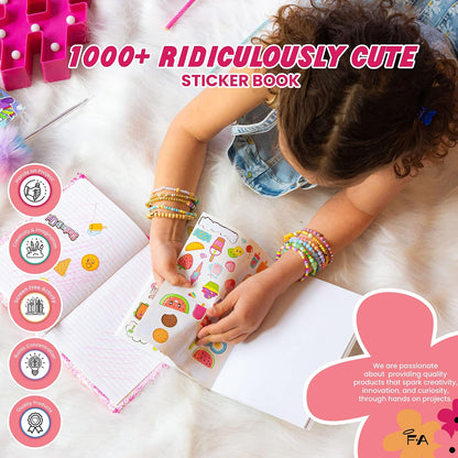 Fashion Angels 1000+ Ridiculously Cute Stickers – 40 Sheet Sticker Pack for Kids' Backpacks, Laptops, and Skateboard Personalization