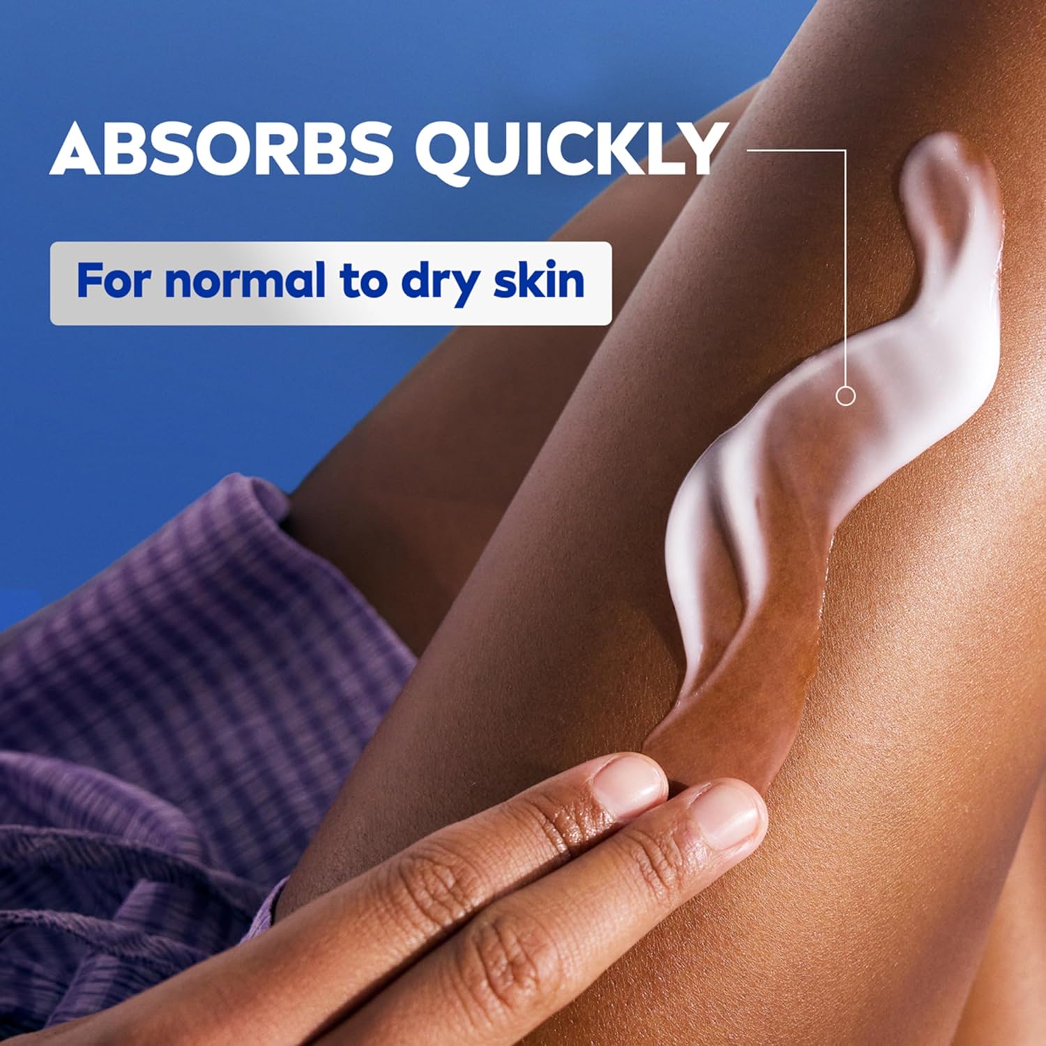 fast-absorbing, non-greasy texture