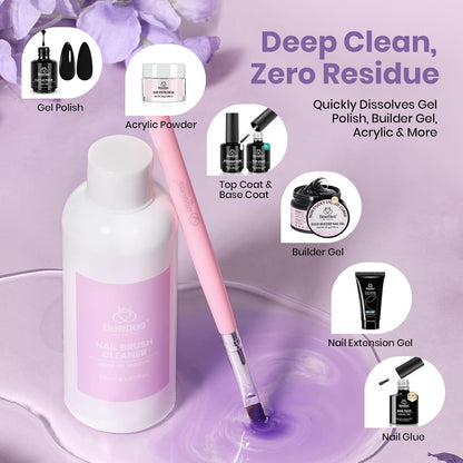 fast-acting 5-10 second dissolution of gel, acrylic, and dip powder residue
