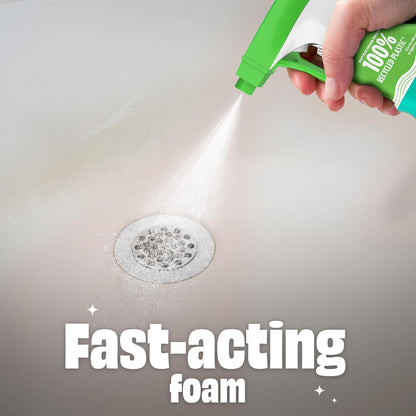 fast-acting stain-dissolving action with 2-minute dwell time