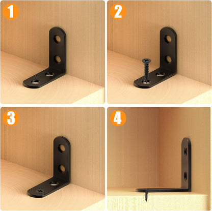FATLODA L Bracket Set – Rustproof Outdoor Bracket for Fence Panels and Patio Wood Structures