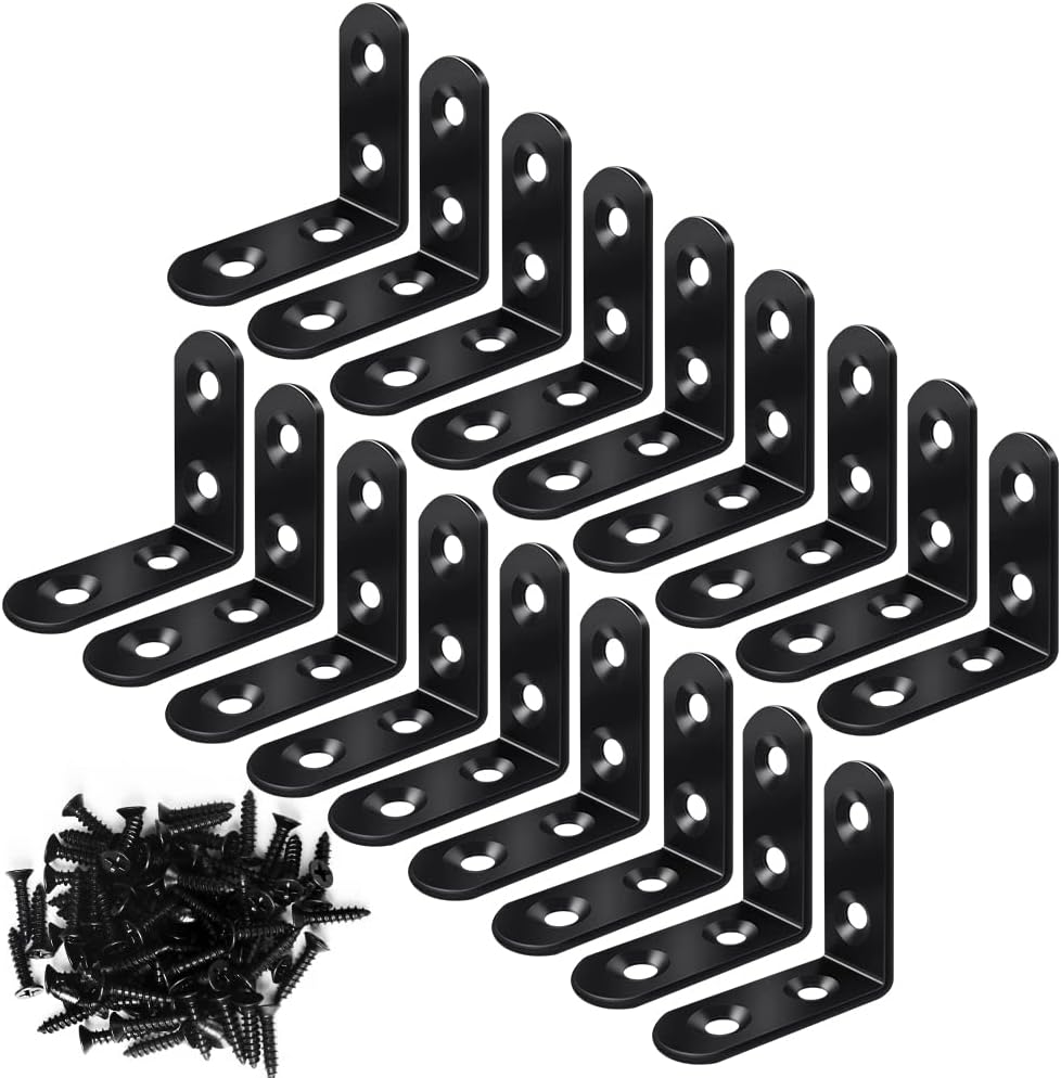 FATLODA L Bracket Set – Rustproof Outdoor Bracket for Fence Panels and Patio Wood Structures