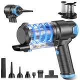 Handheld Car Vacuum Cleaner, Cordless Handheld Vacuum and Air Duster – Home Office Desk Cleaner for Remote Workers