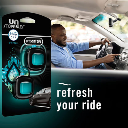 Febreze Car Odor-Fighting Vent Clip – Affordable Housewarming and Holiday Gift for New Drivers, Long-Lasting Unstopables Fresh, 1 Count