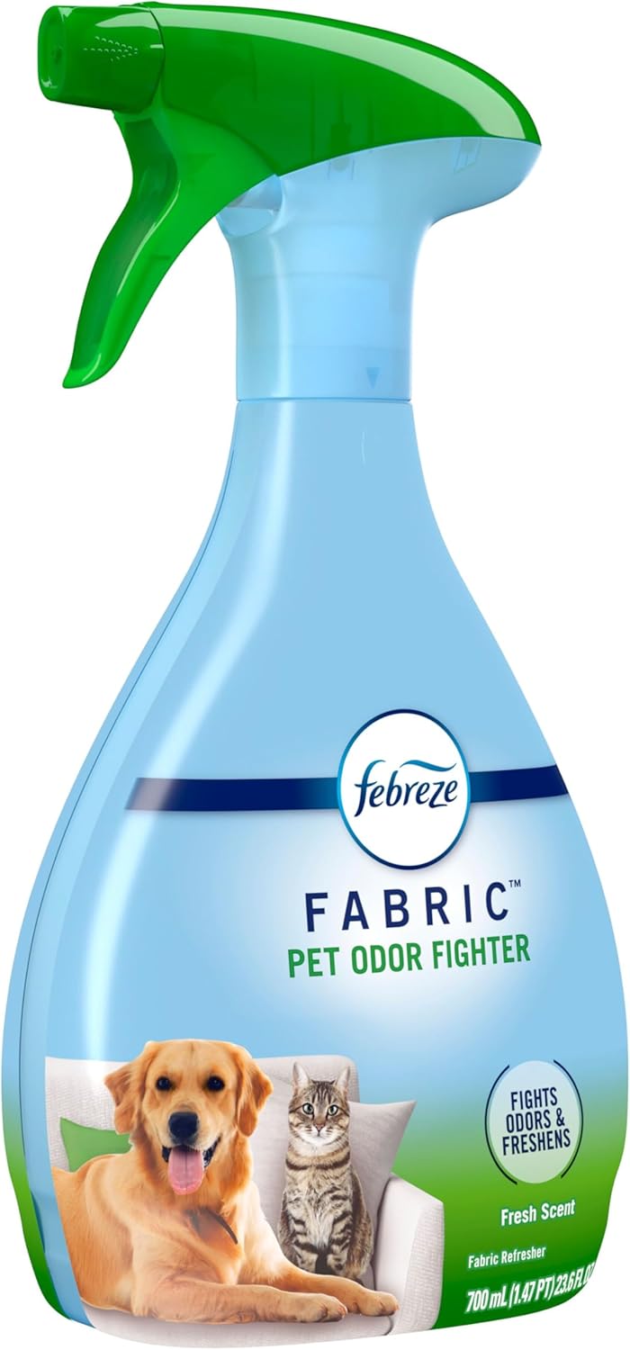Febreze Fabric Spray Air Freshener – Flameless Fabric Refresher Safe Around Sleeping Kids and Pets