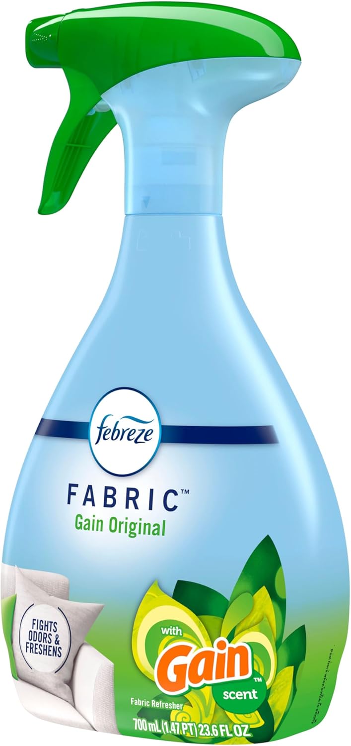 Febreze Fabric Spray Gain Original – Living Room Decor Refresh, Upholstery Mist That Complements Cozy Style