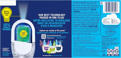 Febreze Fade Defy PLUG Air Freshener Refill, Linen & Sky 4-Pack — 50 Days of Calming Scent for Bedtime and Self-Care Routines