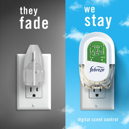 Febreze Fade Defy PLUG Refills – 3-Pack No-Spray Spring Scent Trio for Clutter-Free Living