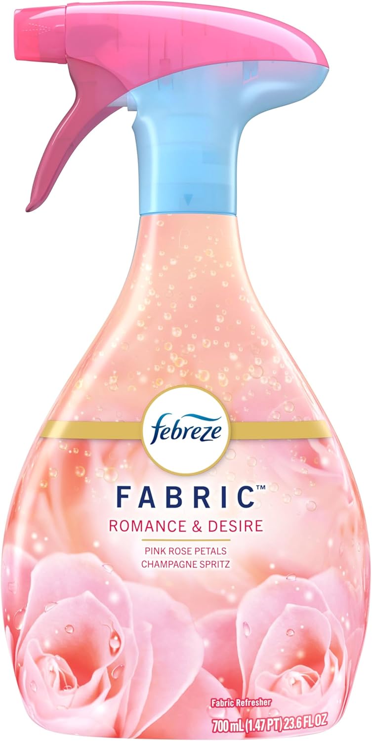 Febreze Odor-Fighting Fabric Refresher Romance & Desire 23.6oz – Cozy Living Room Fabric Mist for Curtains, Sofa, and Throw Pillows