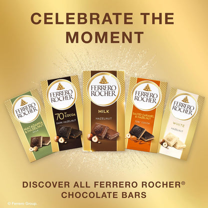 Ferrero Rocher Dark Chocolate Bar – Mindful Evening Wind-Down Treat, 70% Cocoa for Quiet Moments
