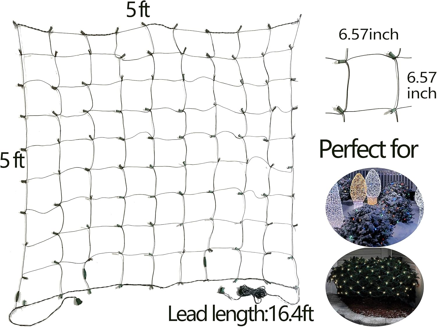 FestoonNET Pro – Thoughtful Holiday Gift for Hostesses, 100 LED Net Lights for Indoor and Outdoor Decor