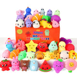 Mini Halloween Mochi Squishies – Portable Desk Fidget and Stress Relief Squeeze Toy for Adults