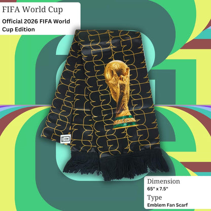 FIFA World Cup 2026 Edition Scarf – Display-Ready Memorabilia for Sports Room and Man Cave Walls