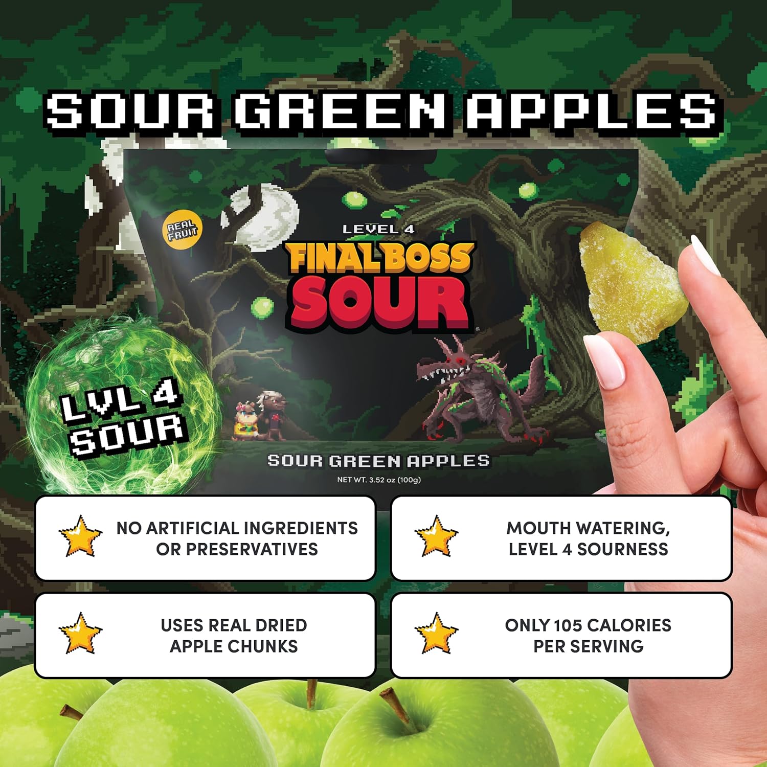 Final Boss Sour Candy – Portable Single-Serve Sour Gummies for Camping Trips and Hiking Adventures