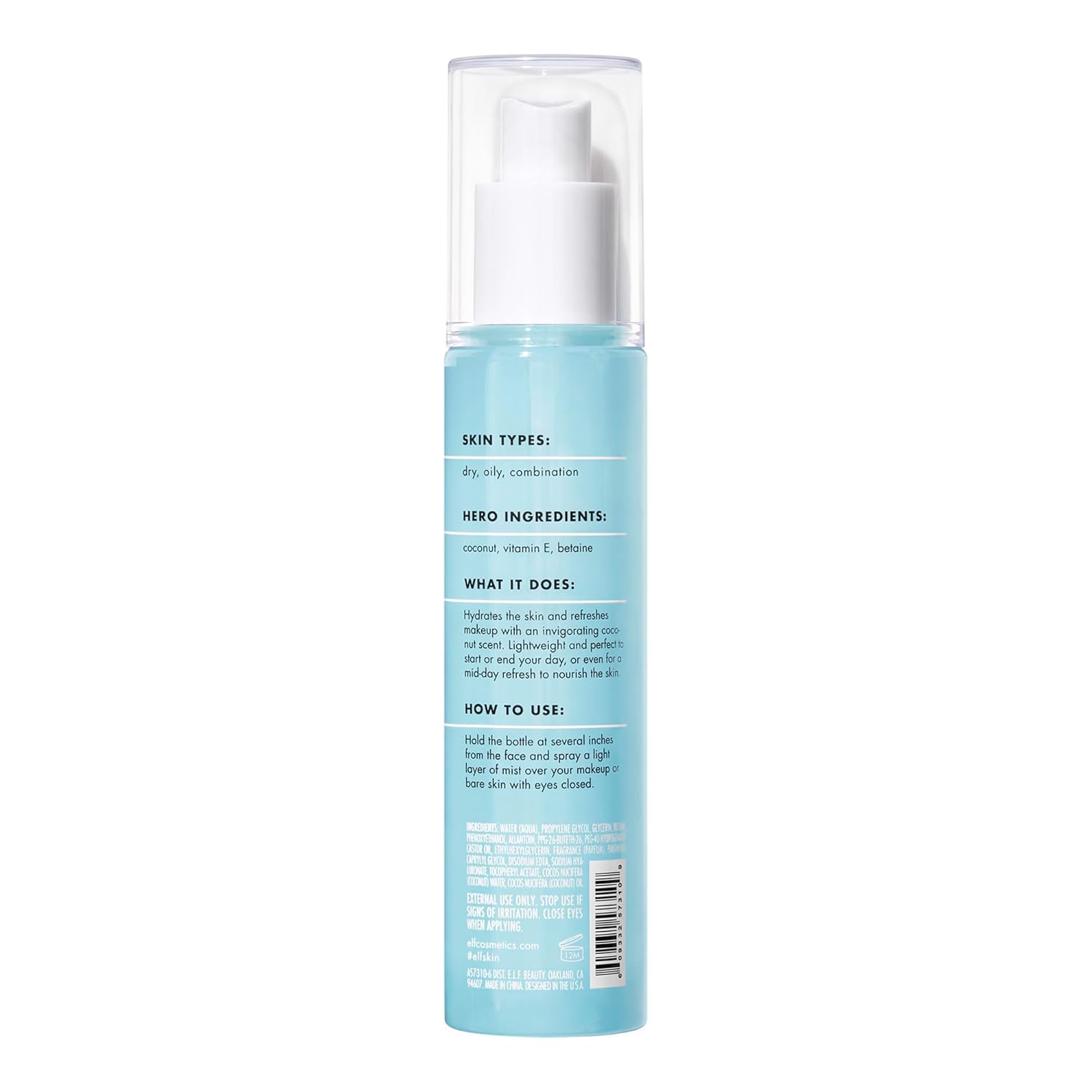 fine-mist applicator for even, non-disruptive coverage