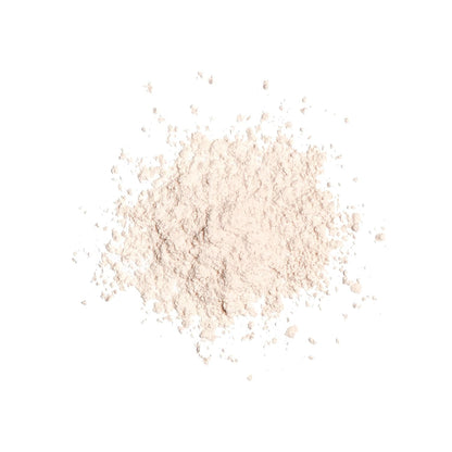 finely milled loose powder in a 1.12 oz jar