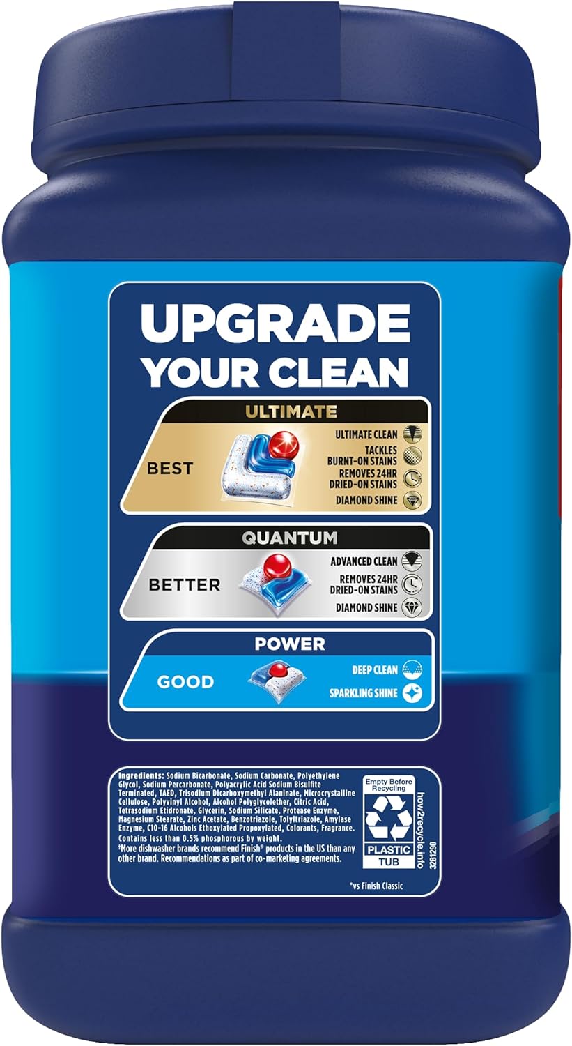 Finish Classic Dishwasher Pods 84 ct. – Patio & Cabin Kitchen, Septic-Safe Dishwasher Detergent Pods