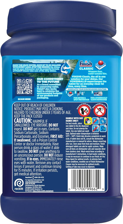 Finish Classic Dishwasher Pods 84 ct. – Patio & Cabin Kitchen, Septic-Safe Dishwasher Detergent Pods