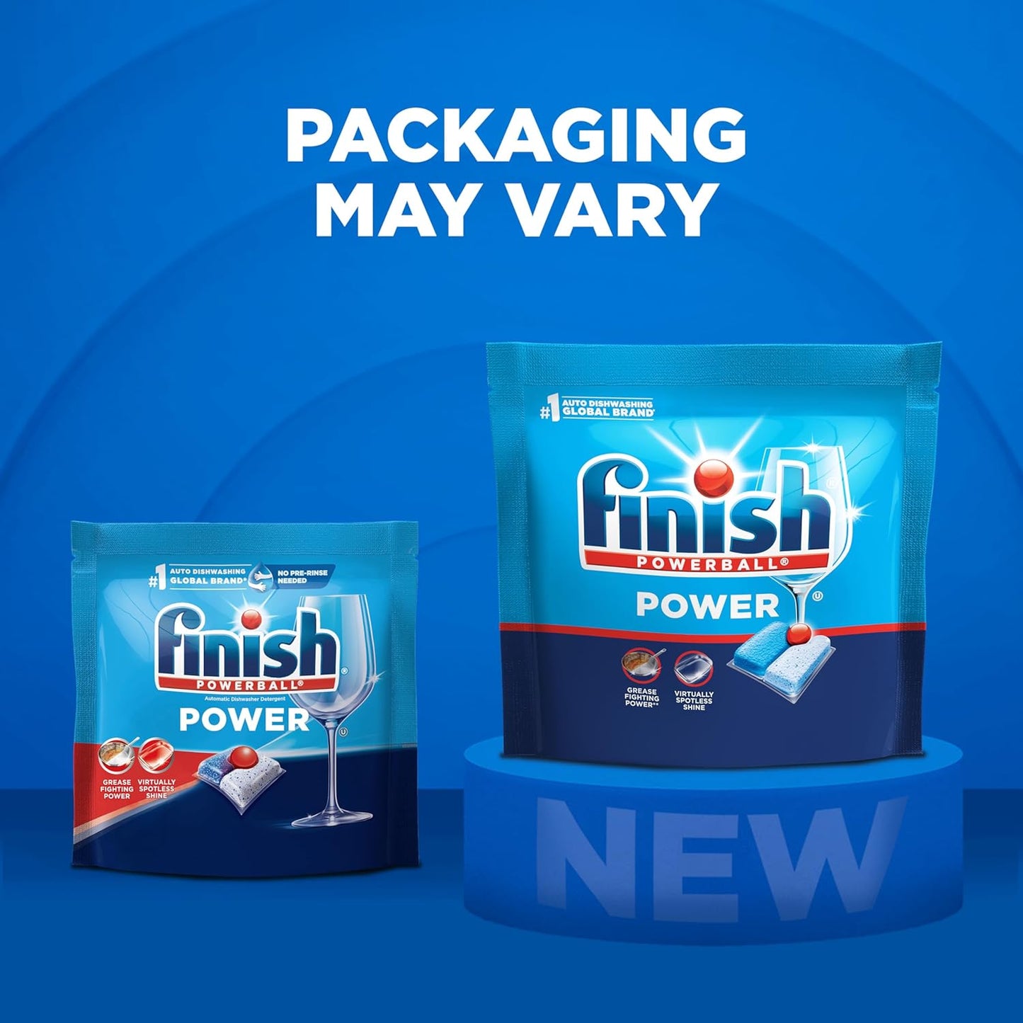 Finish Power Dishwasher Pods for Intentional Homes, No-Measuring Detergent for Less Counter Clutter