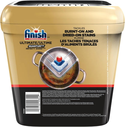 Finish Ultimate Quantum Infinity Shine Dishwasher Pods – Design-Conscious Dish Soap for Open-Plan Kitchens