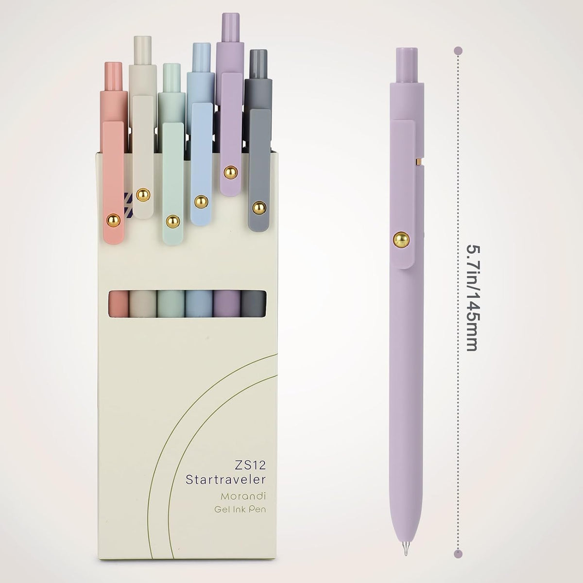 FIOVER Morandi Color Gel Pens Bulk Set – Meaningful Housewarming Gift for New Home Office, Premium Stationery Present