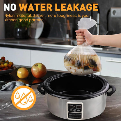 fits 3 to 8 quart oval and round slow cookers