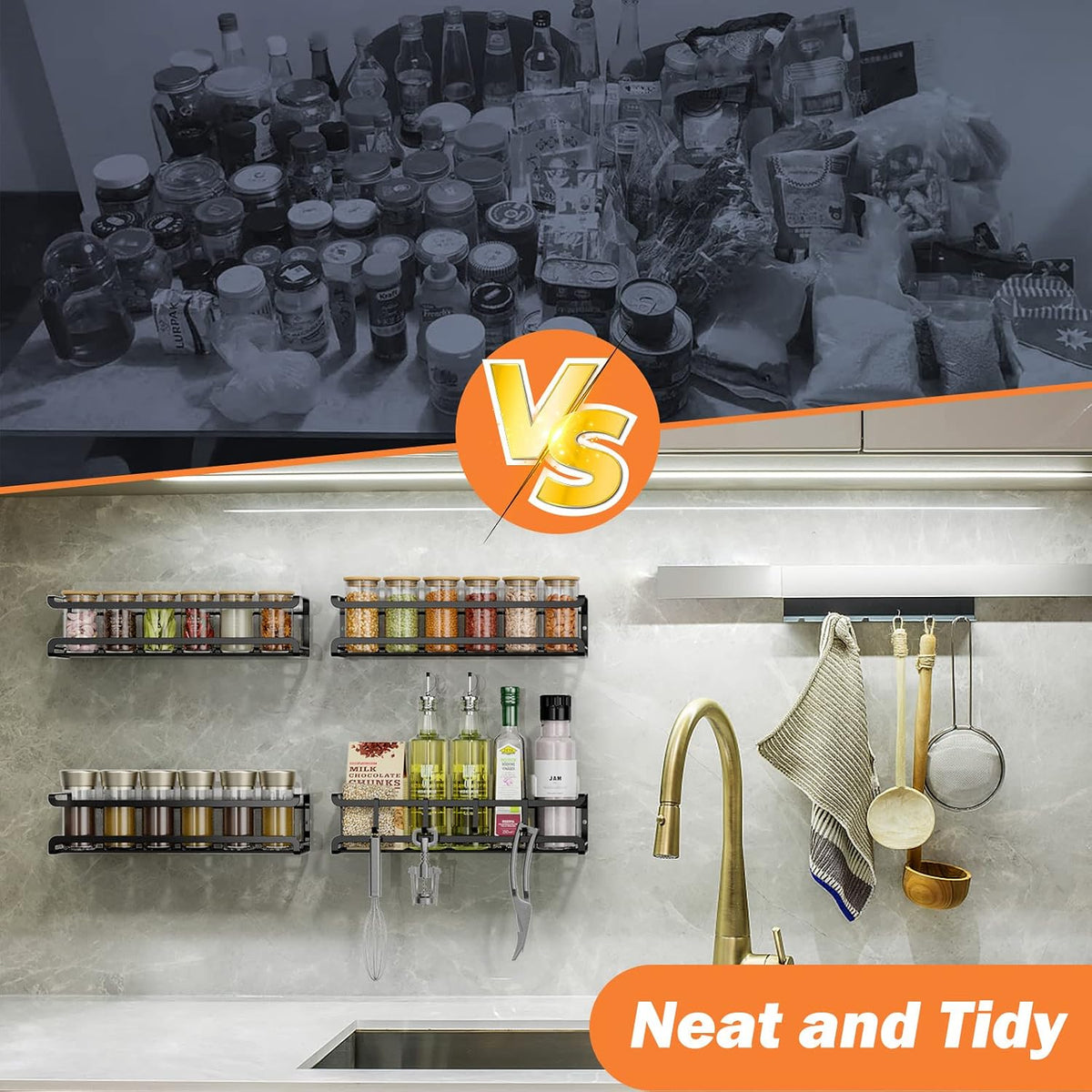 fits standard spice jars up to 2 inches in diameter