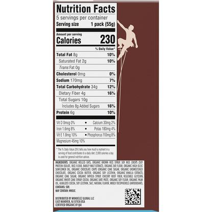 five individually wrapped packs per box for portion control and portability