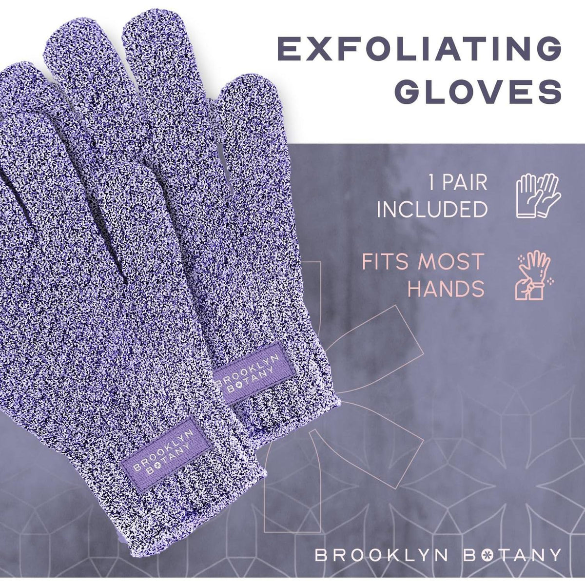five product variations including single mitt, pair of mitts, single gloves, pair of gloves, and back scrubber