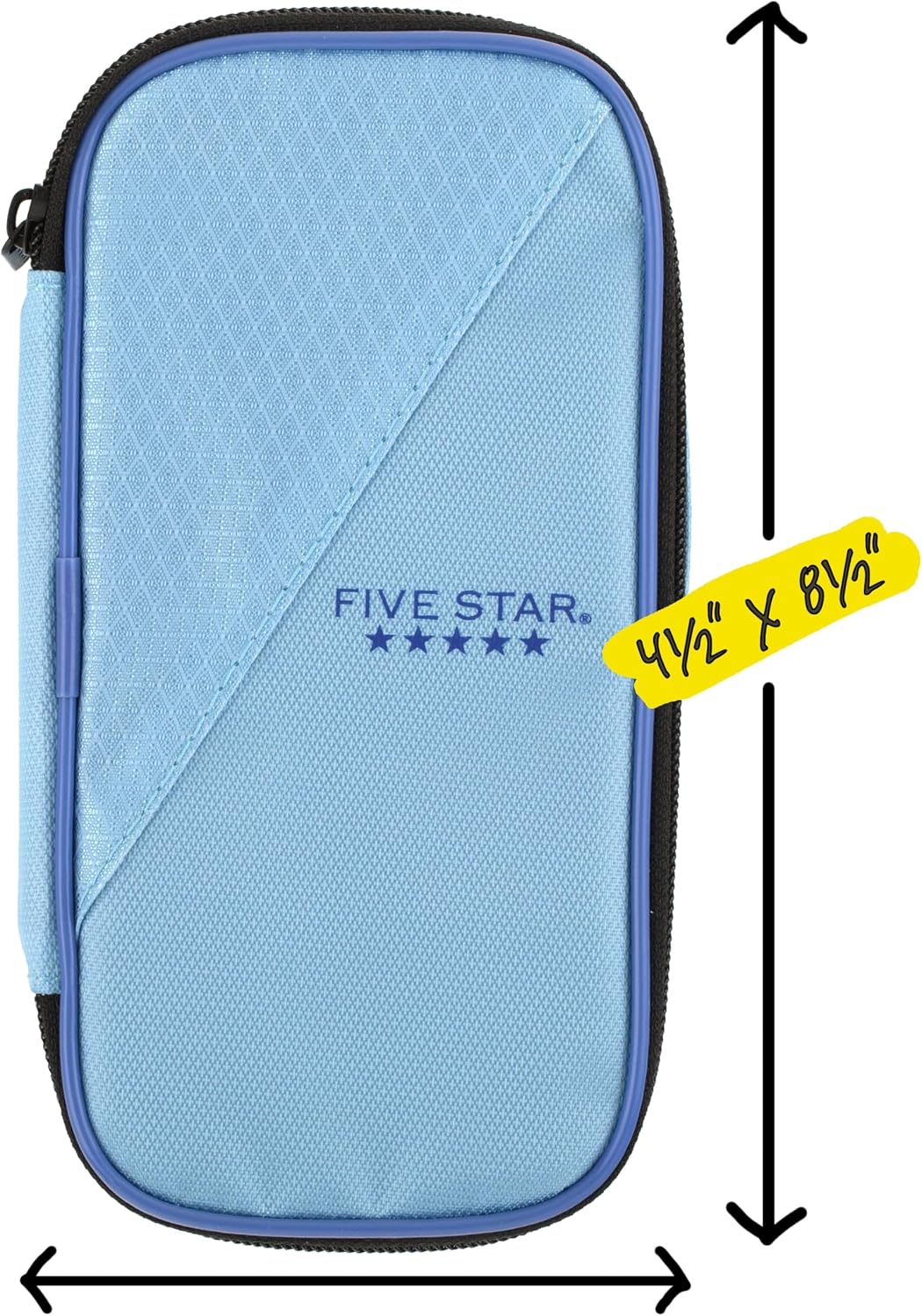 Five Star Pencil Pouch for Desk Drawer Organization, High-Capacity Pen and Stationery Case for Home Office