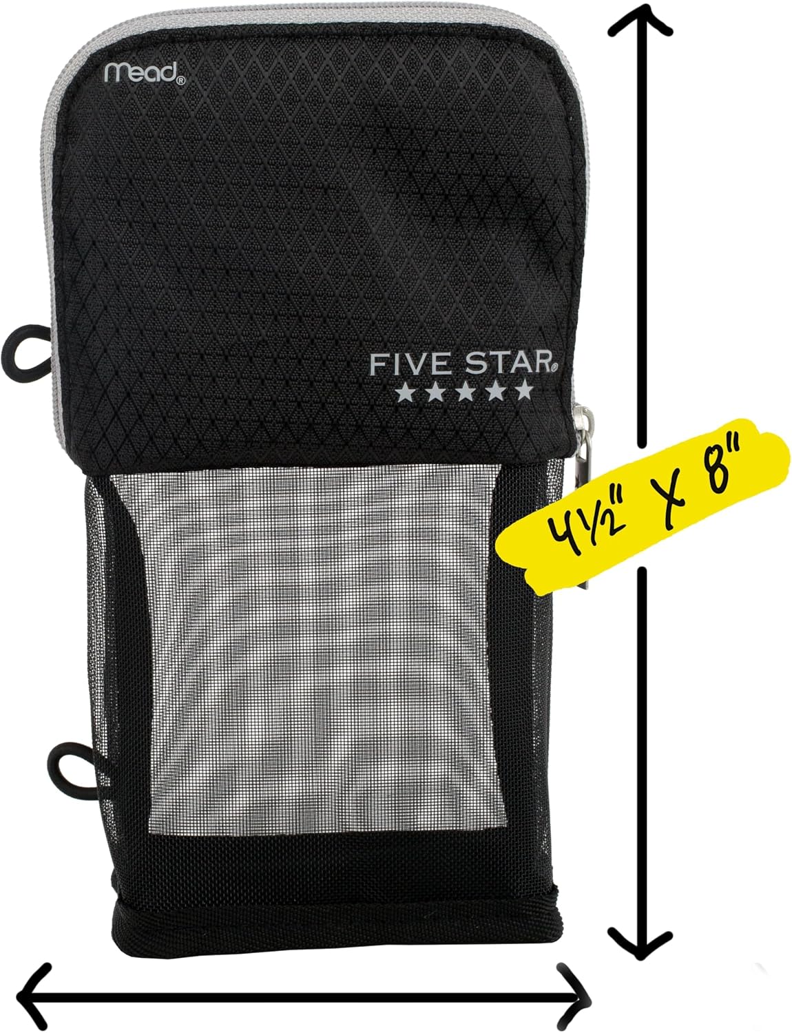 Five Star Stand 'N Store Pouch, Lecture Hall and Library Organizer for Pens Pencils and Earbuds