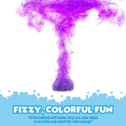 fizzy, blooming dissolution action for visual and sensory engagement