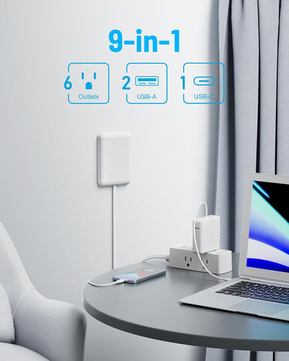flat outlet cover plate that conceals the wall receptacle for a sleek installed look