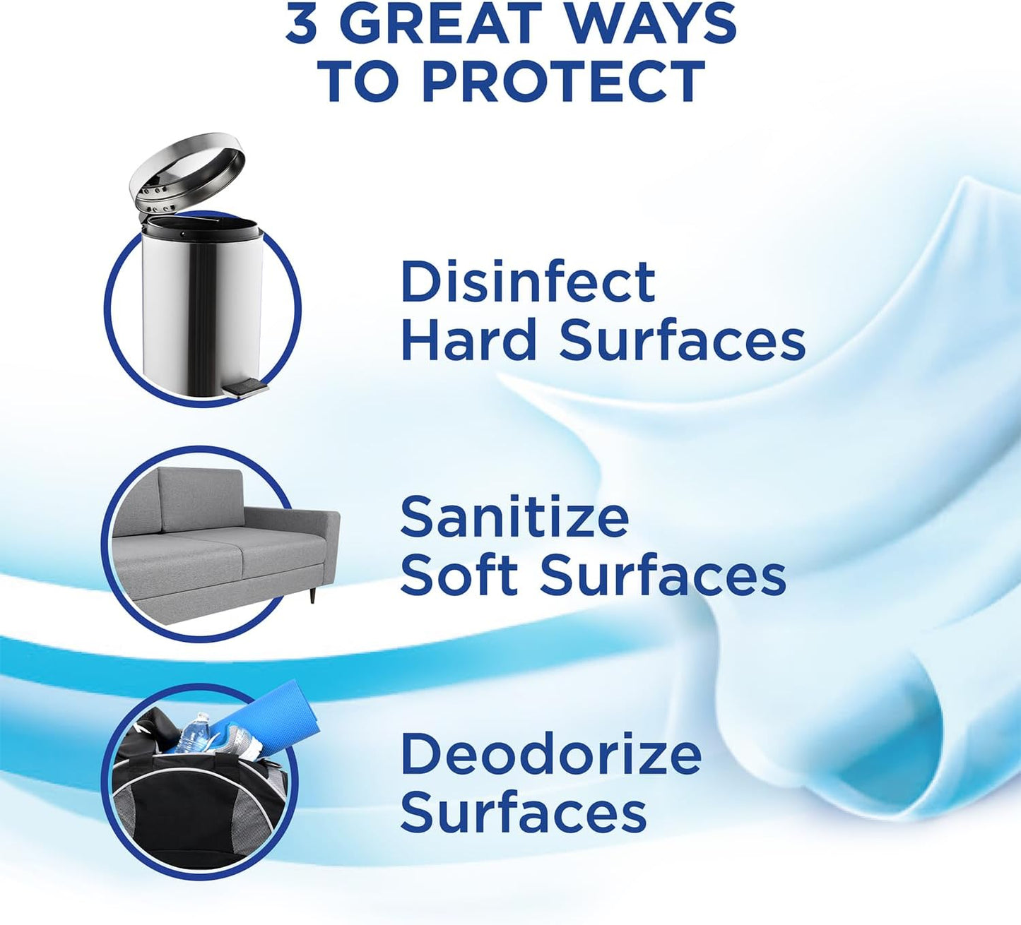 flat-pack disinfecting wipes in lemon lime scent for slim bag storage