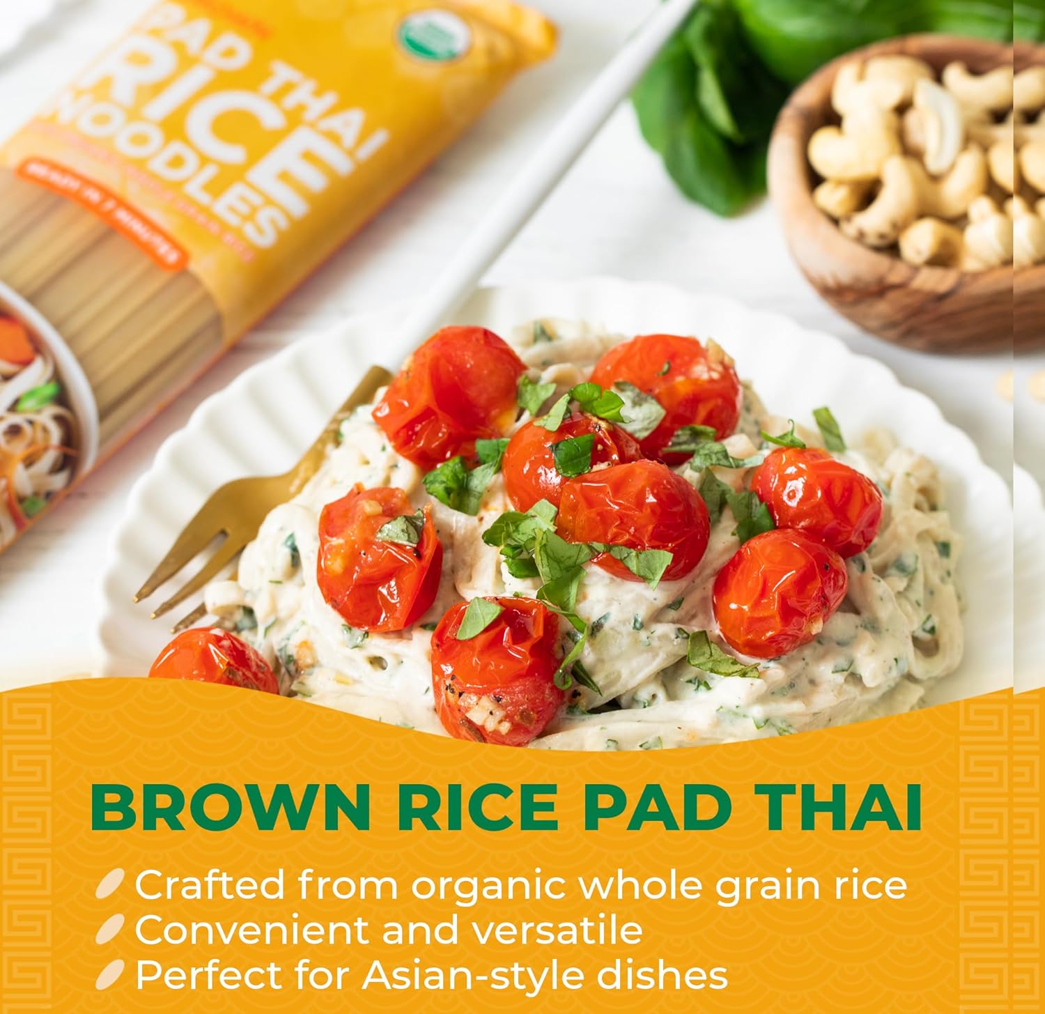 flat wide noodle shape suited to pad thai and stir fries