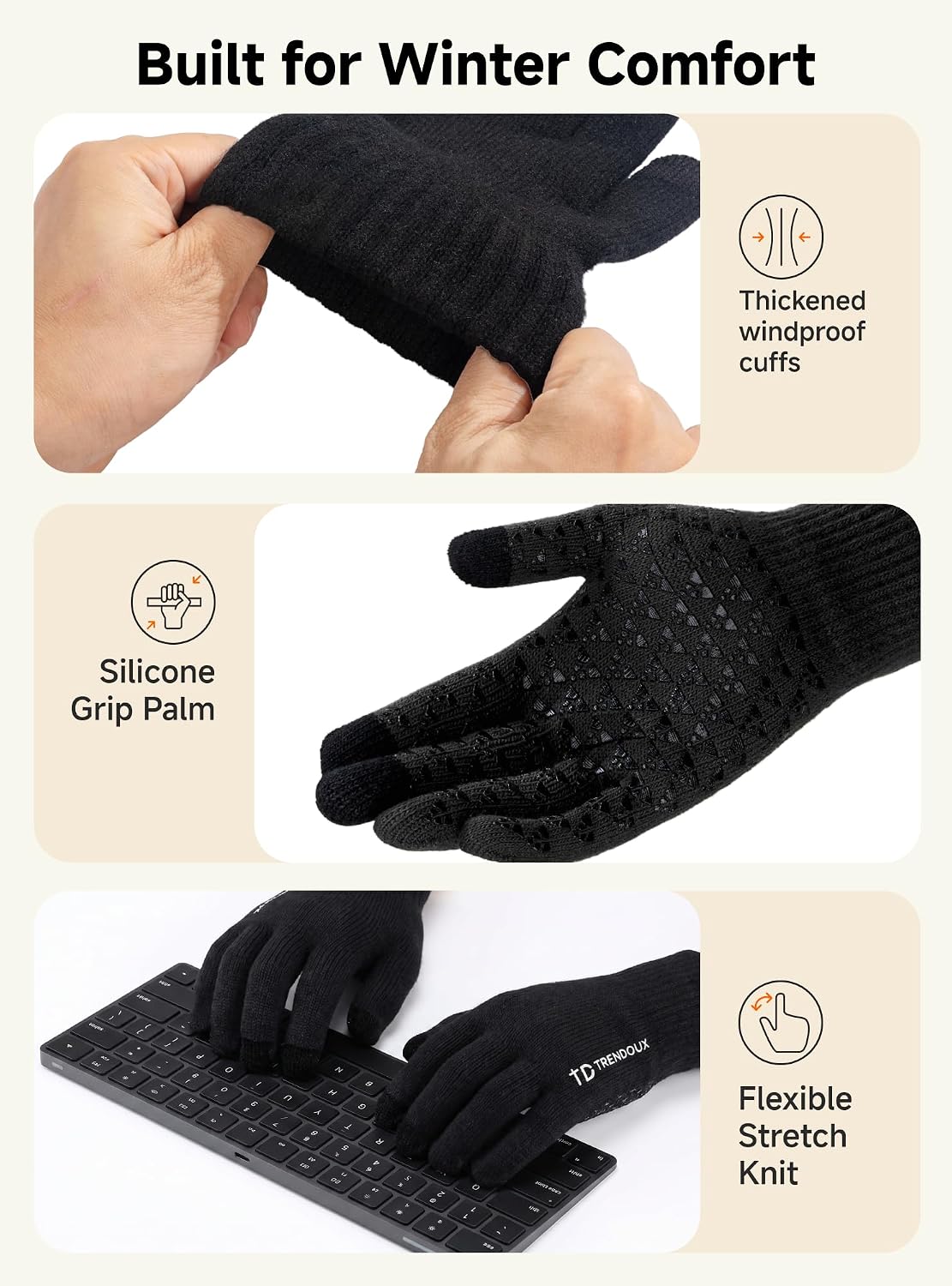 flexible knit material suitable for active movement in running, driving, and hiking