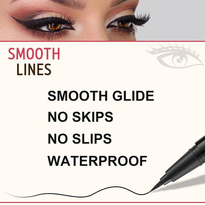 flexible ultra-precise liquid eyeliner tip for variable line thickness