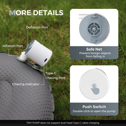 FLEXTAILGEAR Mini Air Pump Thoughtful Birthday Gift for Travelers and Campers