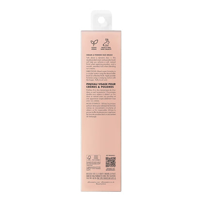 fluffy brush head engineered for lightly dusting and diffusing powders