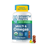 SmartyPants Men's Multivitamin Gummies – Daily Wellness Ritual for the Morning Routine, Raspberry Lemonade 90 ct