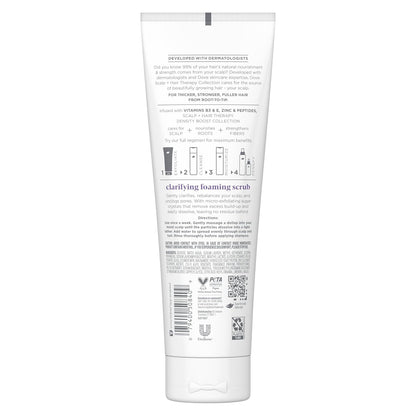 foaming scrub texture for easy scalp application in the shower