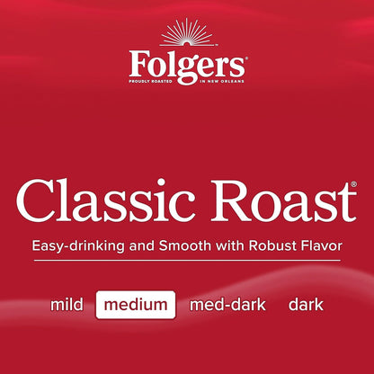 Folgers Classic Roast Instant Coffee – Portable Travel Jar for Campground and Road Trip Brewing