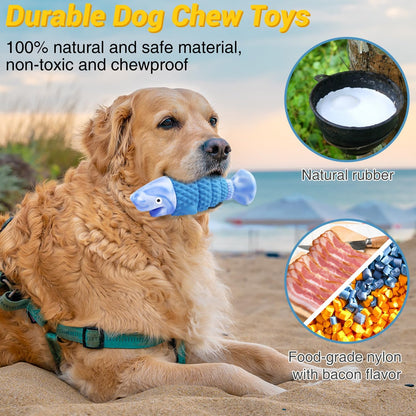 food-grade nylon ends with natural rubber core, marketed as safer than real bones