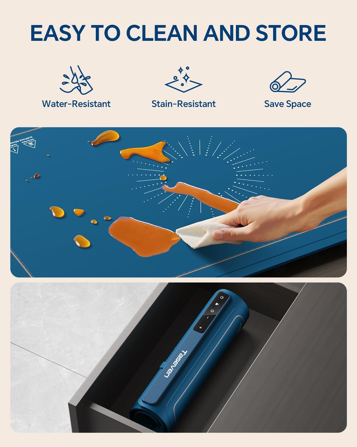Food Warming Mat – Slim Nano-Film Heating Mat for Studio Kitchens and Compact Dining Nooks