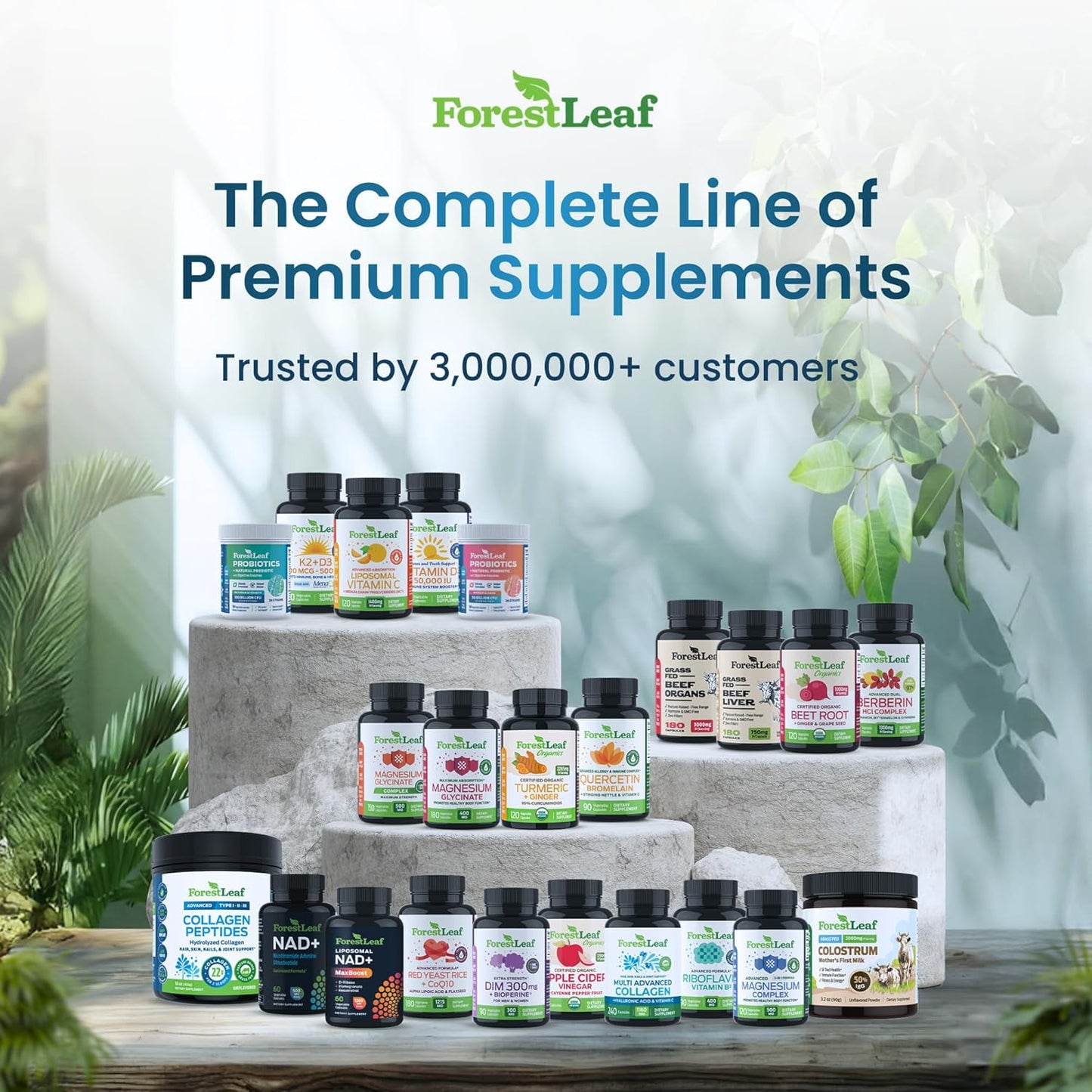 ForestLeaf Collagen Peptides Powder - Thoughtful Birthday Gift for Her, Anti-Aging Beauty Supplement Mom Will Love