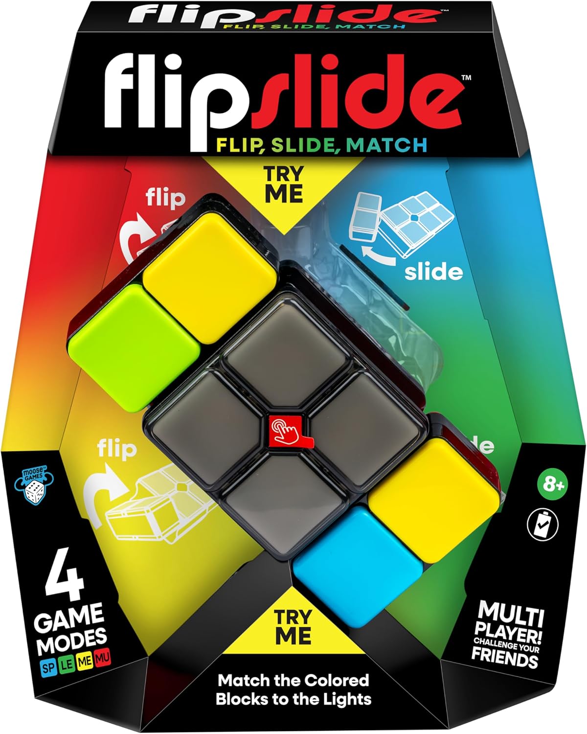 four game modes: speed, multiplayer, level, and memory