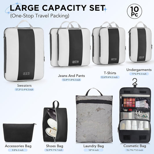 four graduated cube sizes (xl, l, m, s) for everything from coats to tops