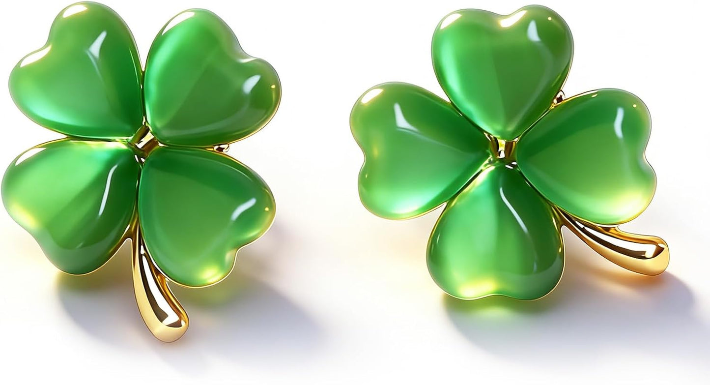 four leaf clover / shamrock silhouette as the central design motif